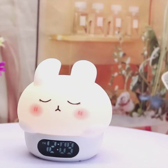 ObiHoppy – Silicone Bunny Alarm Clock & Night Lamp