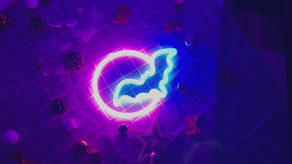 Bat Moon – Bat and Moon Neon Lamp