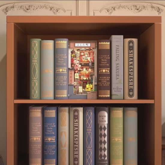 Sakura Alley – DIY Book Nook Kit with LED Light