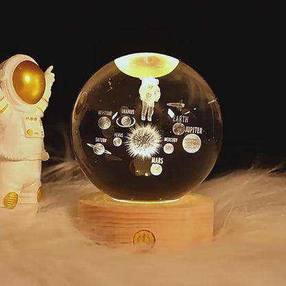 Solar System – Crystal Ball Space Lamp