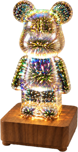 ObiSparkbear – Crystal Bear & Heart Lamp