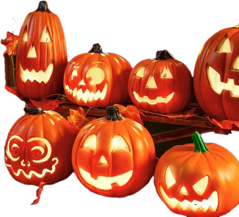 Pumpkin Patch – Carved Pumpkin Lamp