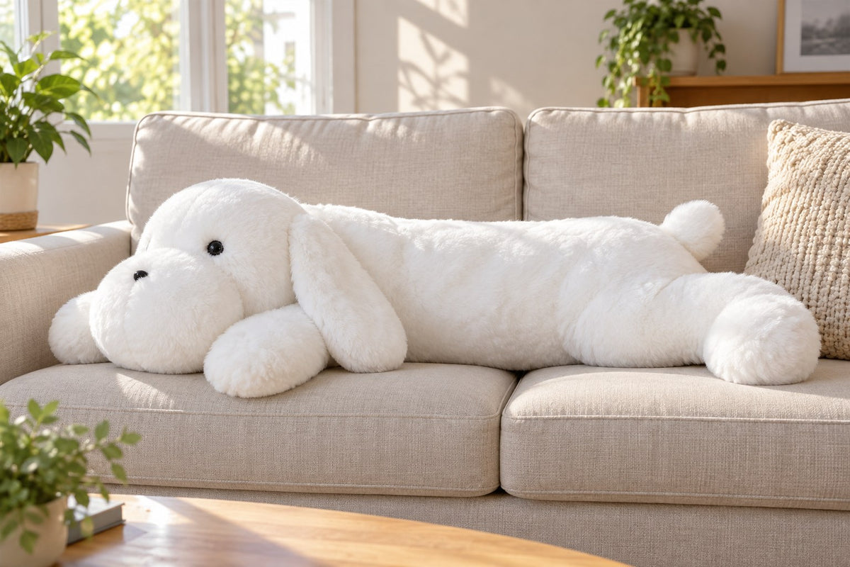 ObiPuppy – LED Light-Up Dog Plush Toy with the light switched off