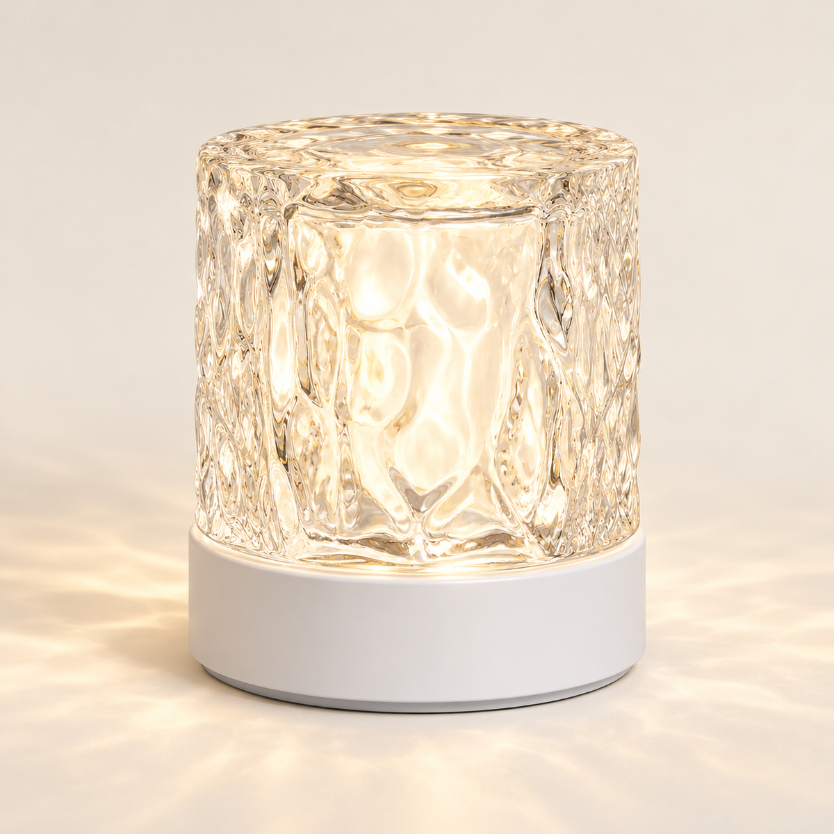 
Firelight Ripple — illuminated studio view