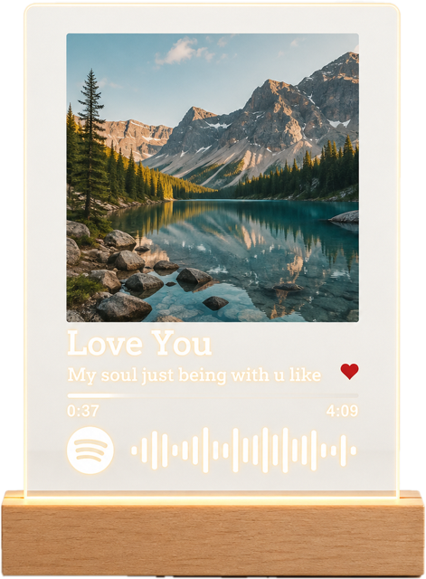 Our Song – Custom Music Plaque Lamp