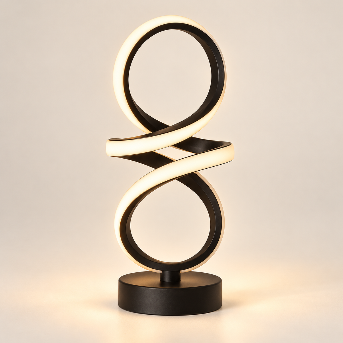 
Infinity Swirl — illuminated ivory studio photograph