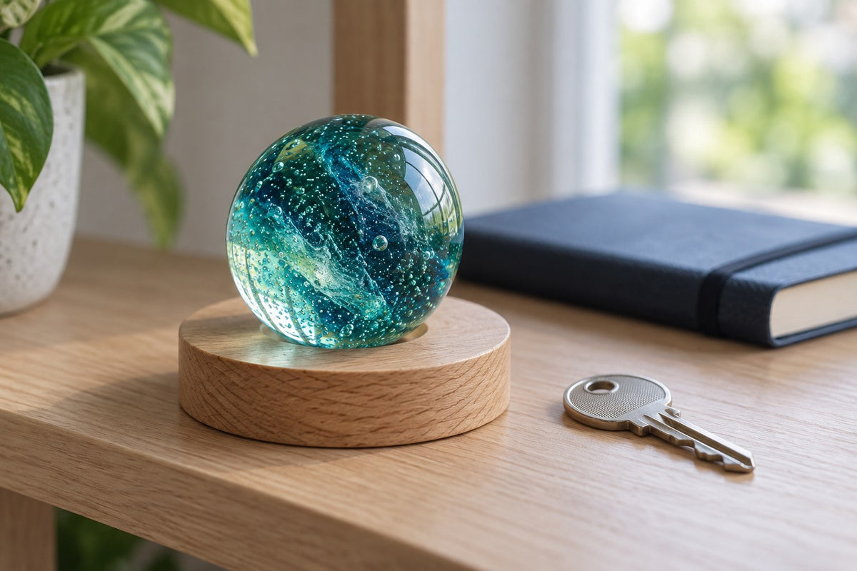 Glass Planet – Glass Planet Ball Lamp with the light switched off