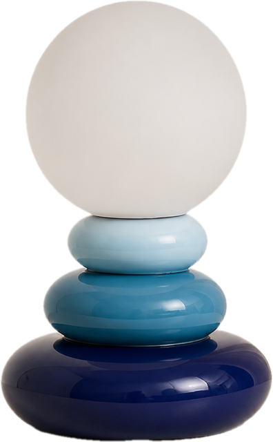 Stone Cairn – Ceramic Stacked Stone-Style Table Lamp