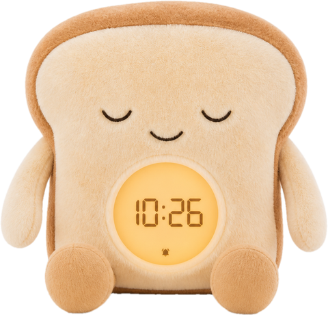 ObiCrumb – Plush Toast Alarm Clock & Night Lamp