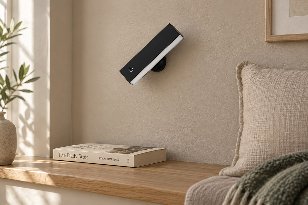 Wall Pebble – Rechargeable Magnetic Wall Lamp with the light switched off