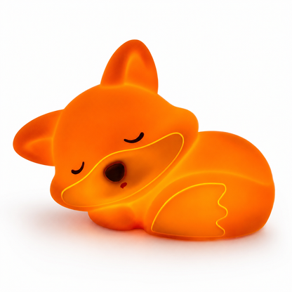 FoxyGlow Linda Lámpara Nocturna de Zorro