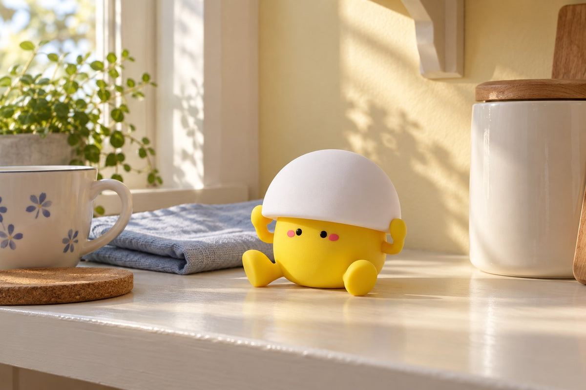 ObiYolky – Egg Yolk Night Lamp with the light switched off
